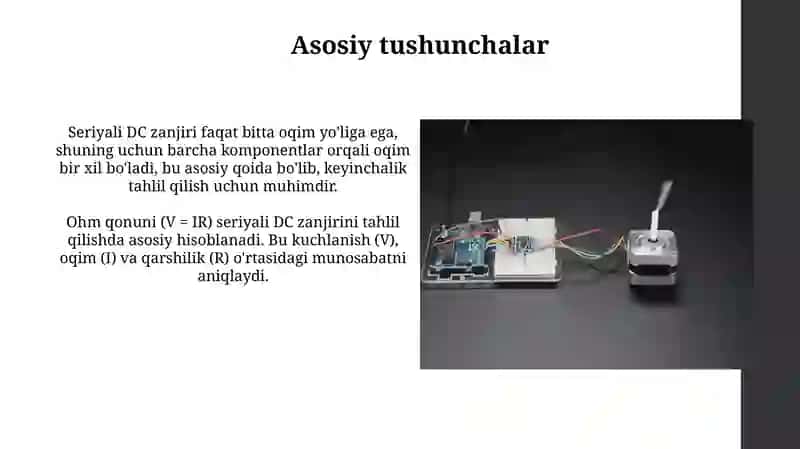 Ketma ket ulangan oʻzgarmas tok zanjirini tekshirish 3