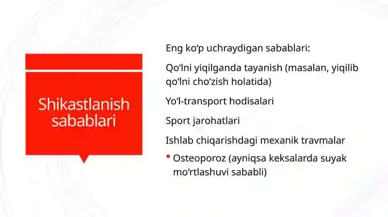 Bilak suyaklarining shikastlanishi 3