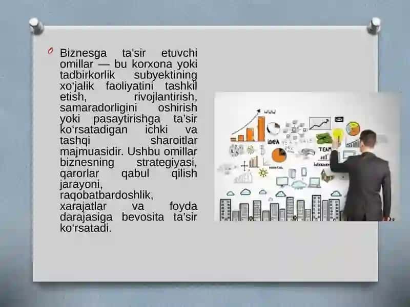 Biznes faoliyatiga taʼsir etuvchi ichki va tashqi omillar 3