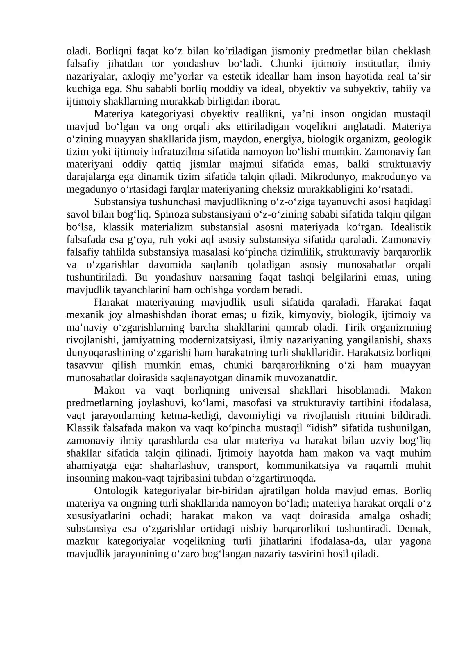 Ontologik va Munosabatdosh Kategoriyalarning Uyg‘unligi 3