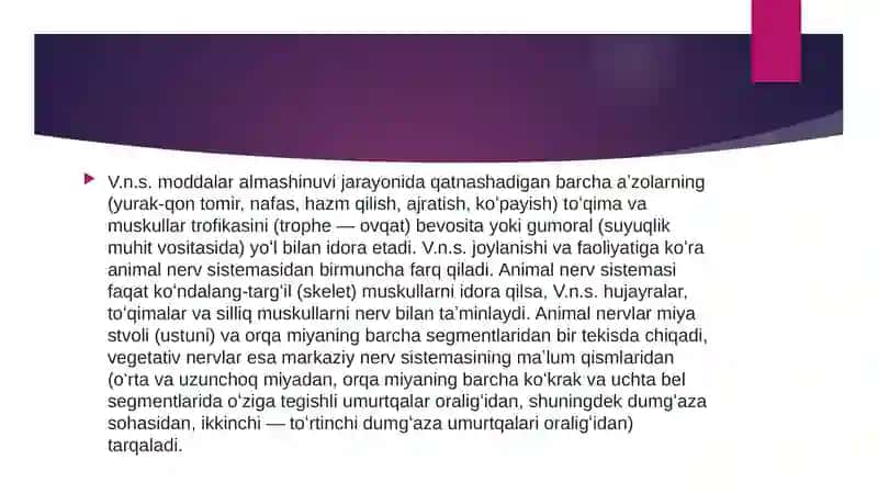 Vegetativ nerv sistemasi 3