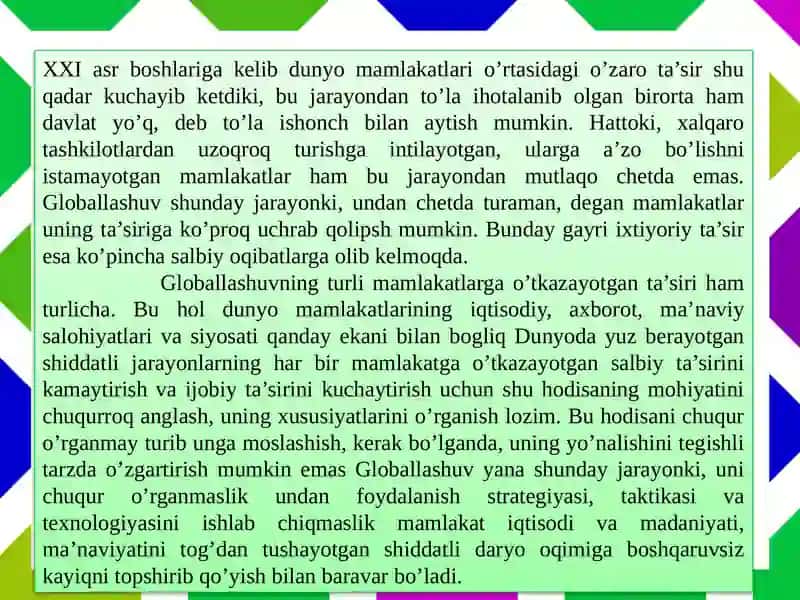 Globallashuv jarayonida ma’nviy tanazzul xodisasi va uning axloqiy asoslari 3