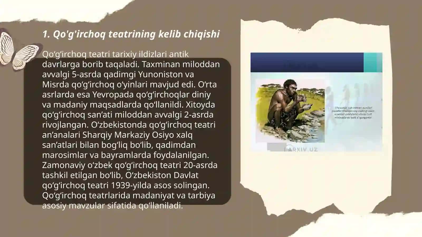 Qo'g'irchoq teatrning paydo boʻlish tarixi 3