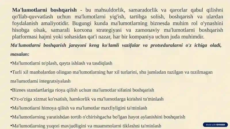 SAP dasturi asosida ma'lumotlarni to'plash va qayta ishlashni boshqarish 3