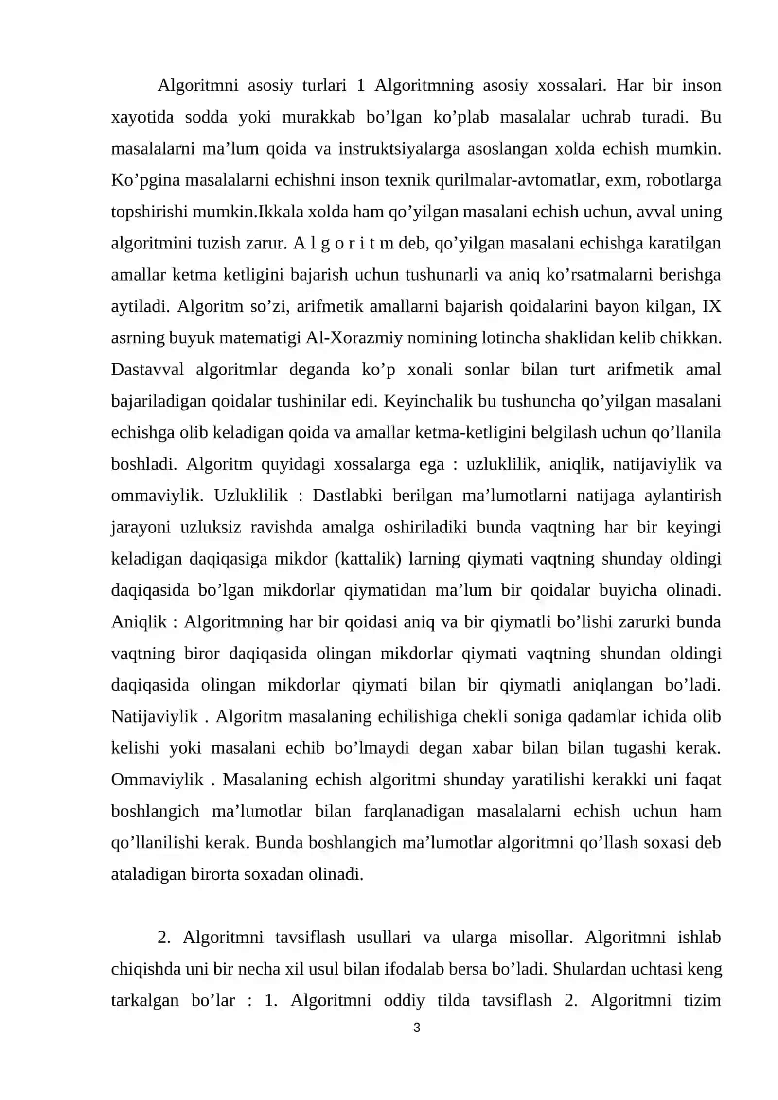 Algoritmning Umumiy Tushunchasi 3