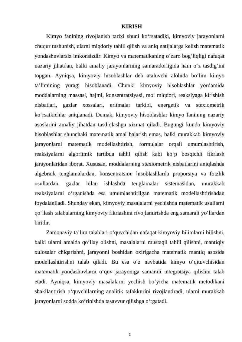 Kimyoviy masalalarni yechishda matematik usullardan foydalanish 3