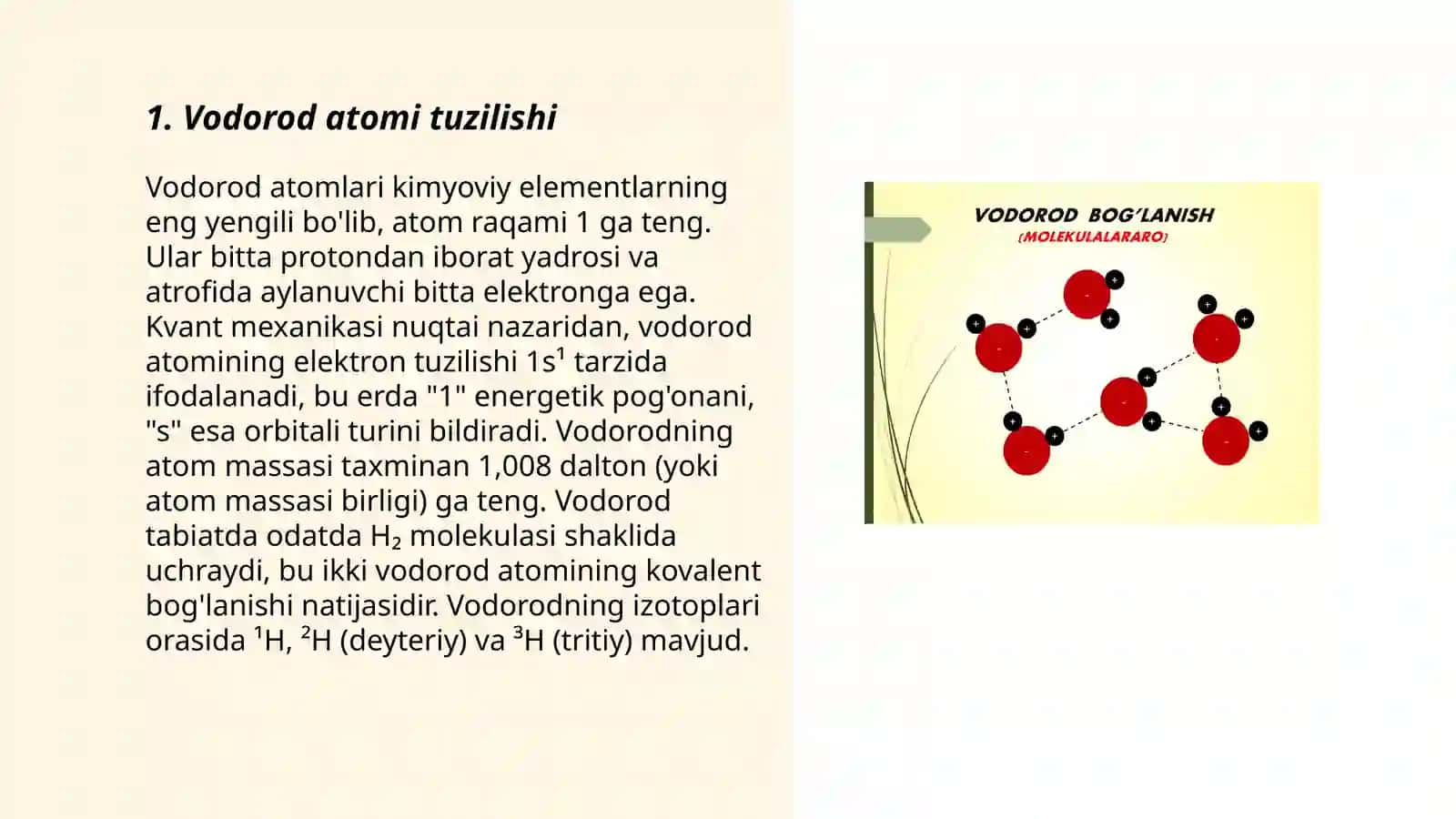 Vodorod atomining Bor nazariyasi 3