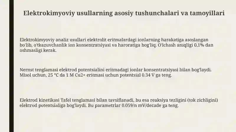 Elektrokimyoviy usullar nazariyasi 3