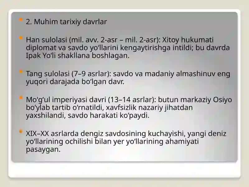 Buyuk Ipak yo’li va hozirgi zamon. O’zbekistonning turizm salohiyati 3