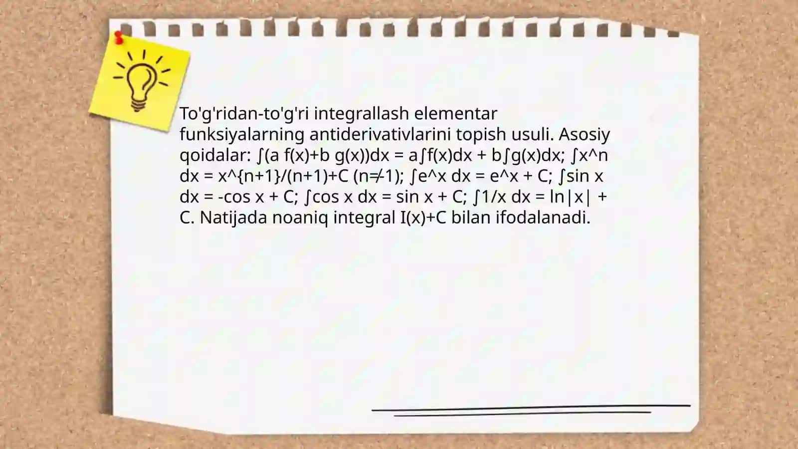 Integrallash usullar 3