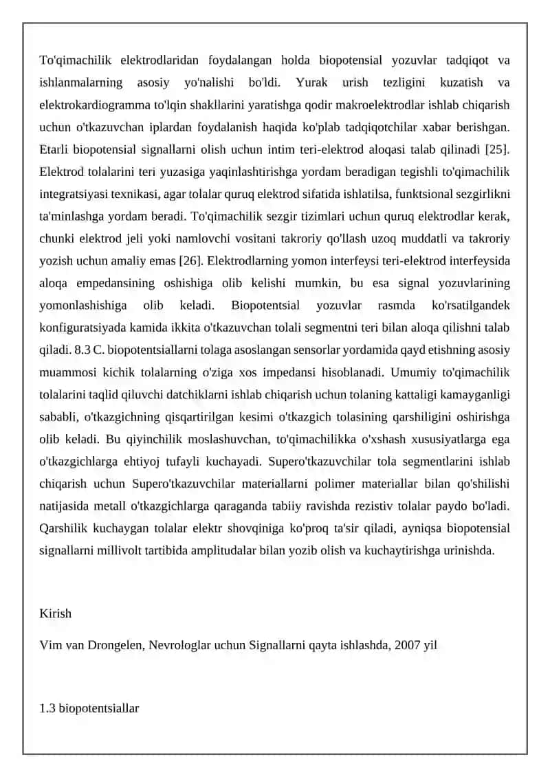 Biopotensiallarni qayd qilishning fizik asoslari 3