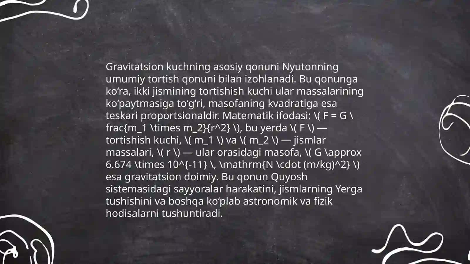 Gravitatsion kuch va uning tabiati 3