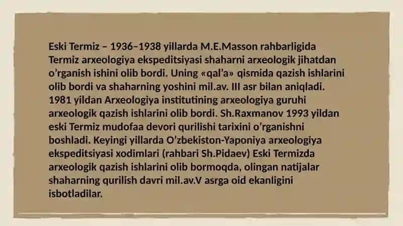 Oʻzbekiston arxeologiyasi va xalqaro hamkorlik 3