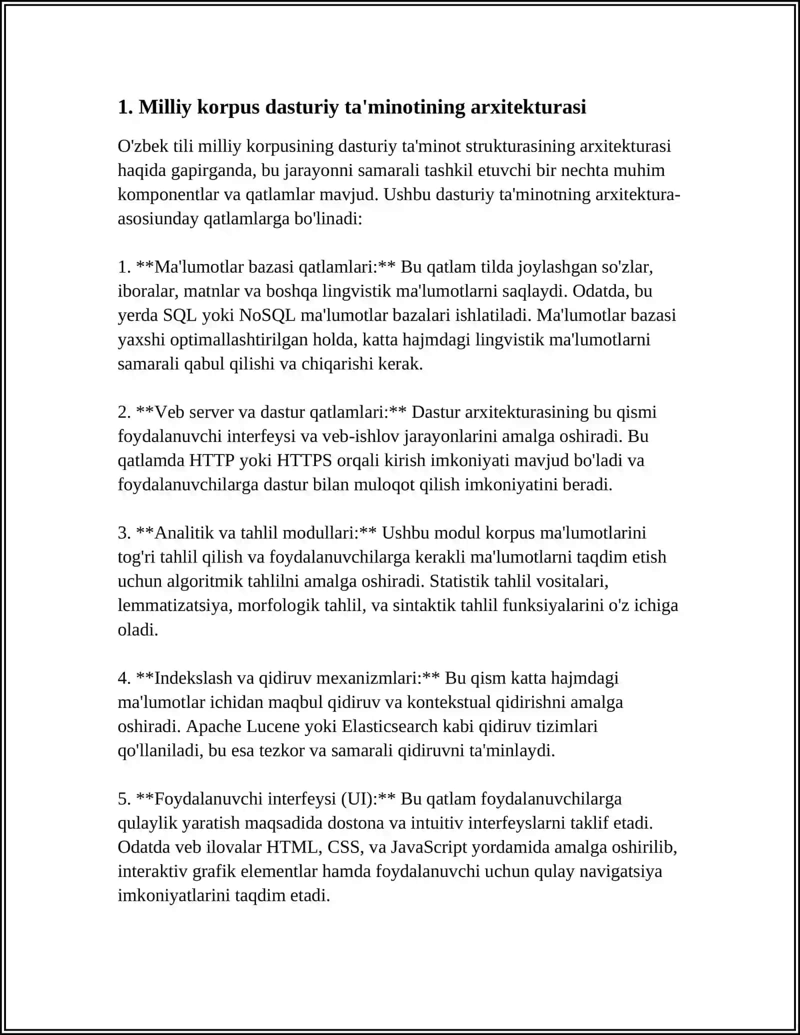 OʻZBEK TILI MILLIY KORPUSINING DASTURIY TA'MINOT STRUKTURASI VA VAZIFALARI 3