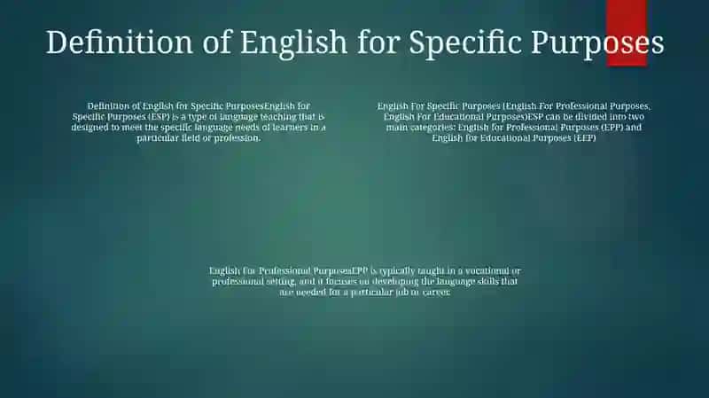 English For Specific Purposes 3