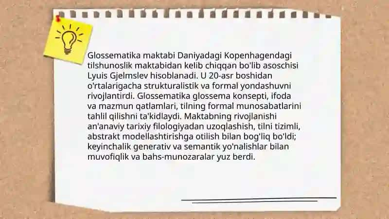 Glossematika maktabi ta'limoti 3