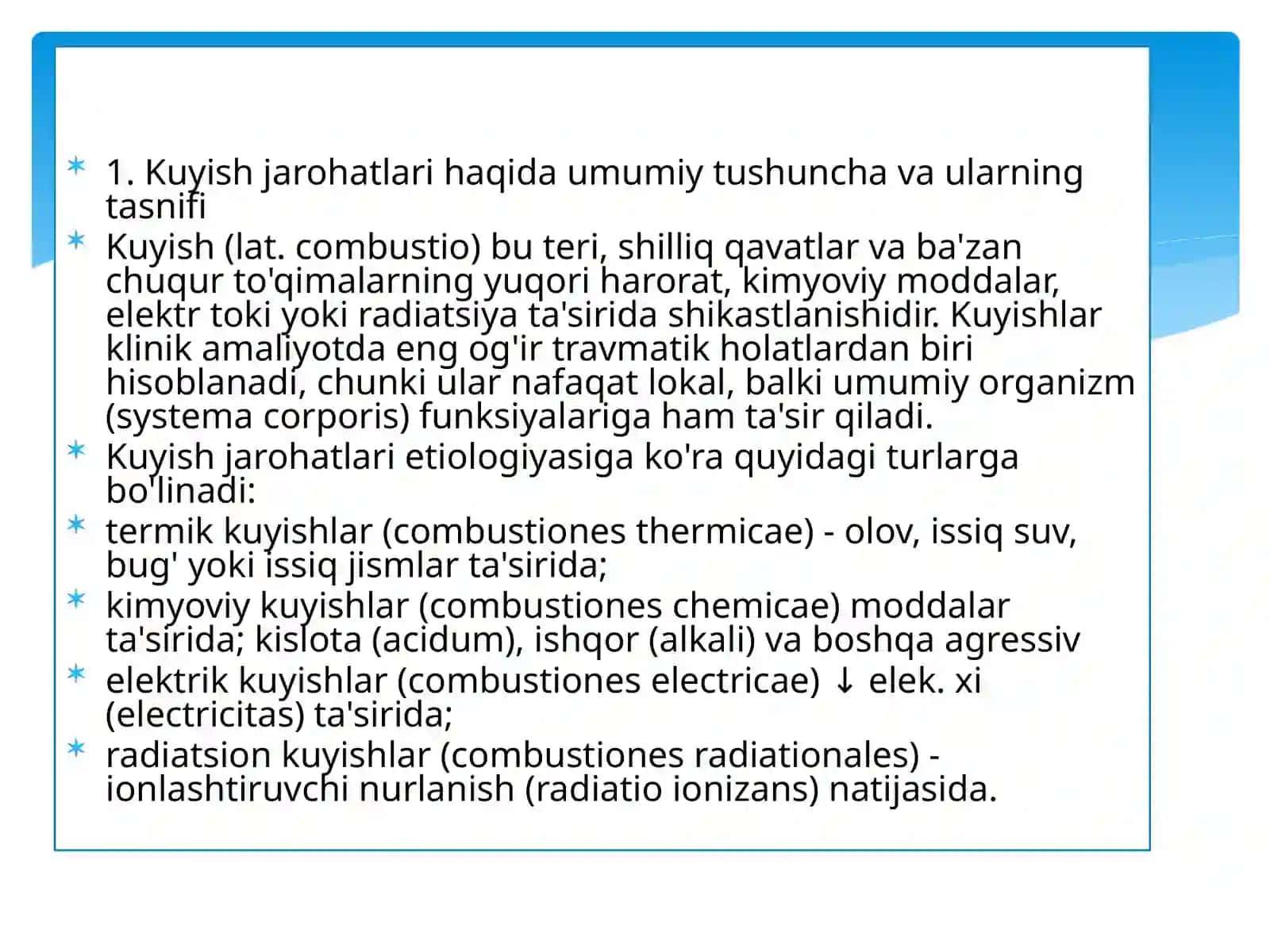 Kuyishdan keyingi organzim dagi o'zgarishlar va asoratlar 3