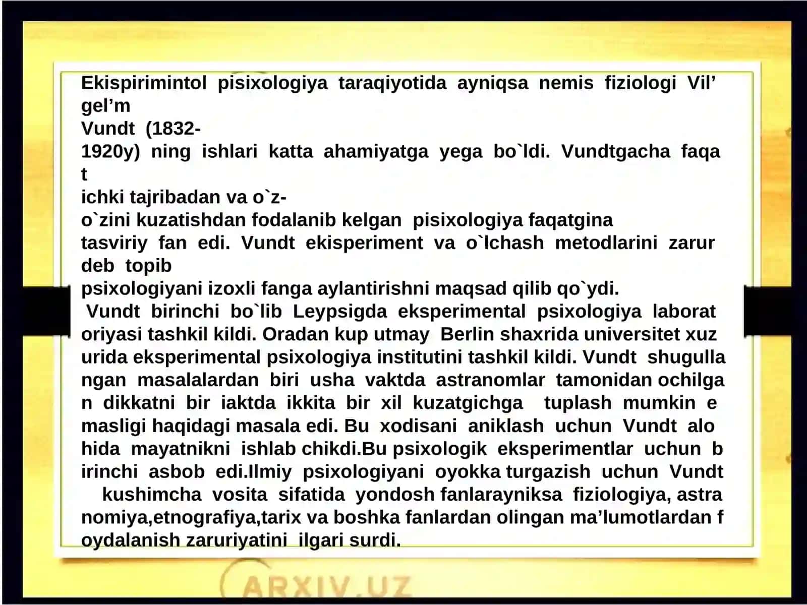 XX-asrda psixologiyaning rivojlanishi 3