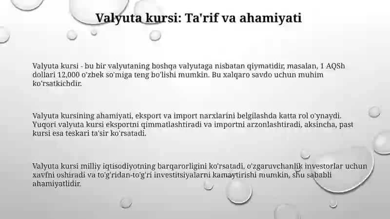 Valyutakursi va uning ta'siri 3