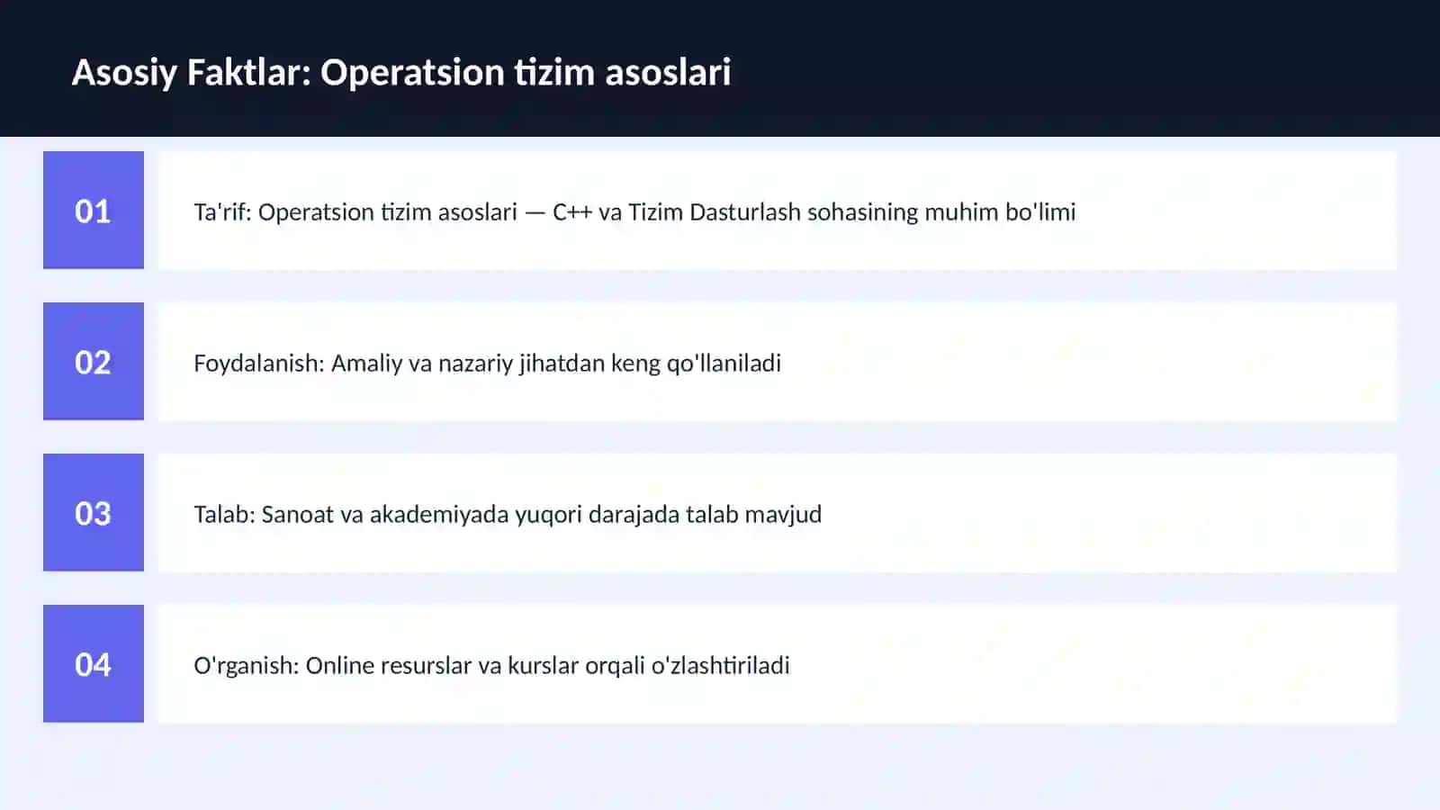 DASTURLASH | C++ VA TIZIM DASTURLASH 3