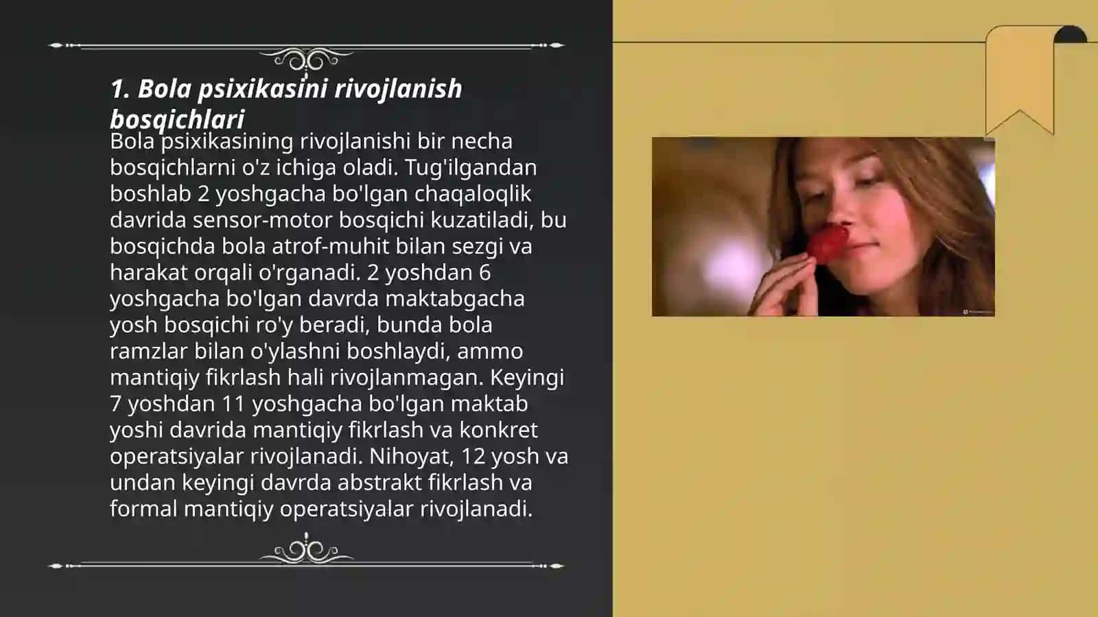 Bola psixikasining o‘rganish prinsiplari 3
