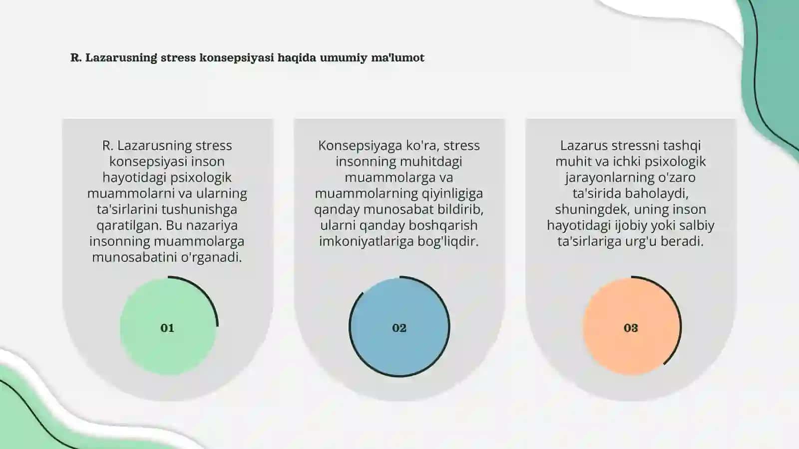 R. Lazarusning stress konsepsiyasi 3