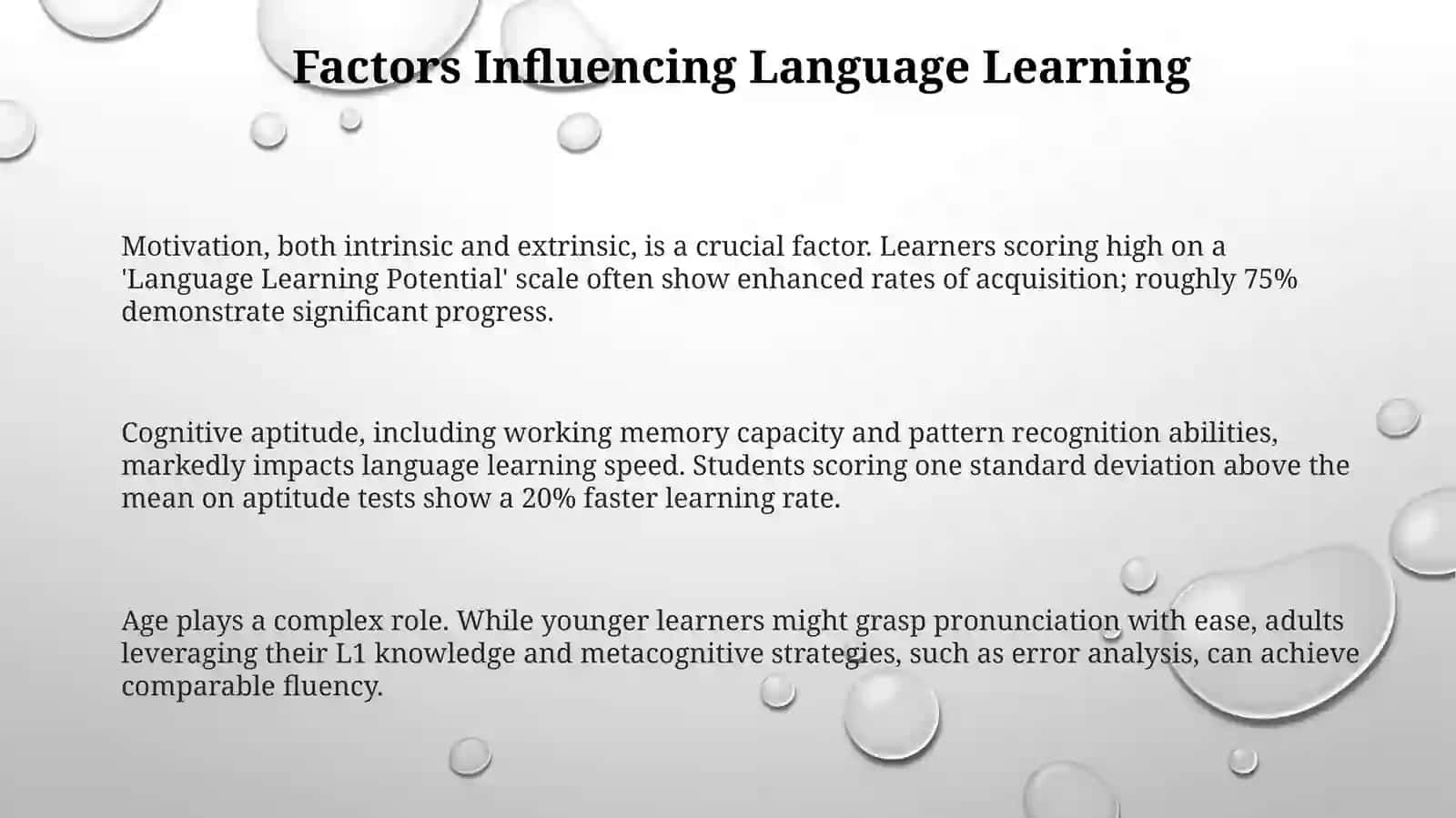 Introduction to foreign language acquisition 3