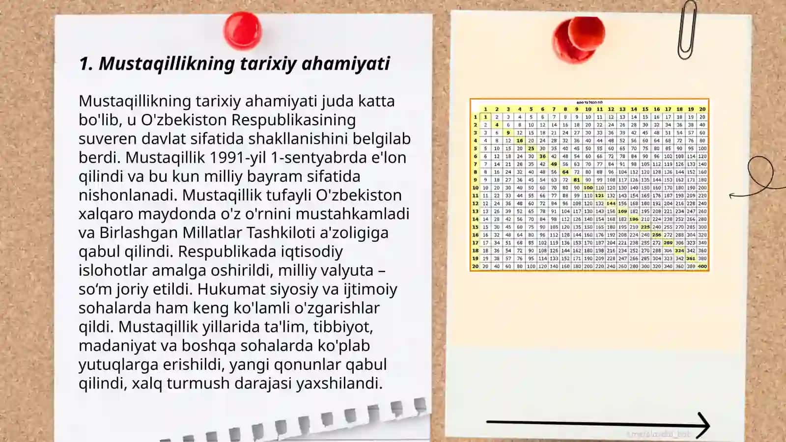 Mustaqil O'zbekiston Respublikasi tashkil topishining ahamiyati 3