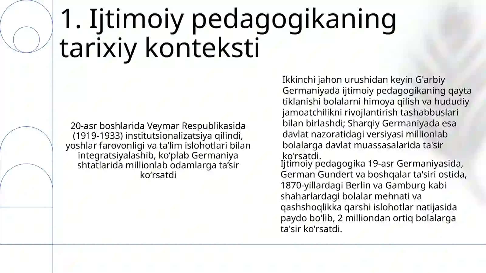 Ishtimoiy pedagokika fanining joriy etilishi 3