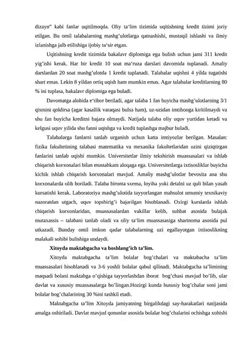 Xitoy va Koreya ta’lim-tarbiya jarayonlari 3