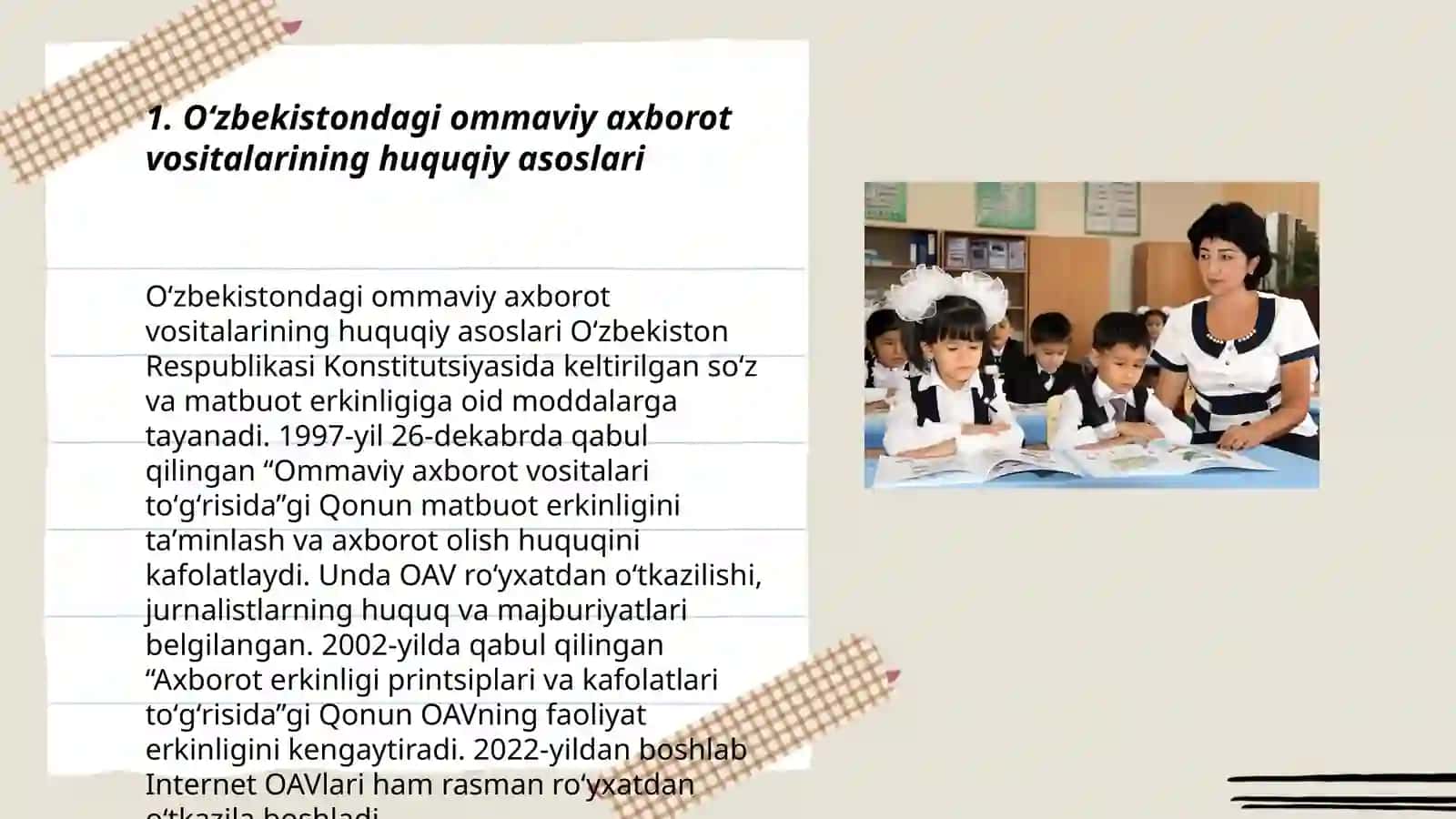 Oʻzbekistonda ommaviy axborot vositalarining faoliyati 3