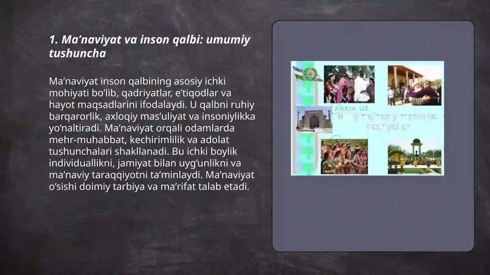 Maʼnaviyat inson qalbining eng buyuk boyigi 3