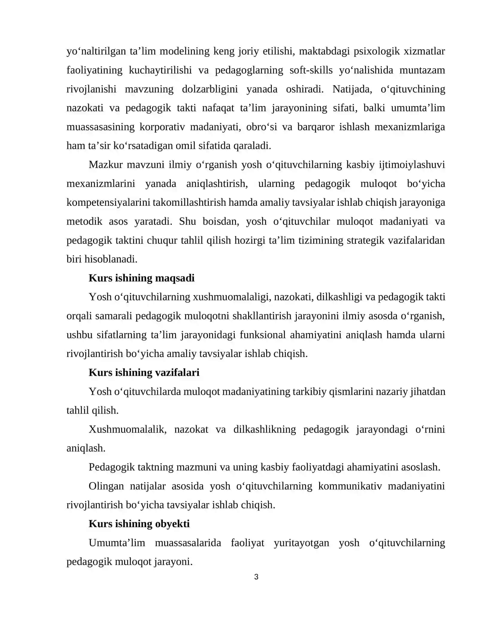 YOSH O‘QITUVCHILARDA MULOQOT MADANIYATINING NAZARIY ASOSLARI VA UNI RIVOJLANTIRISH AMALIYOTI 3