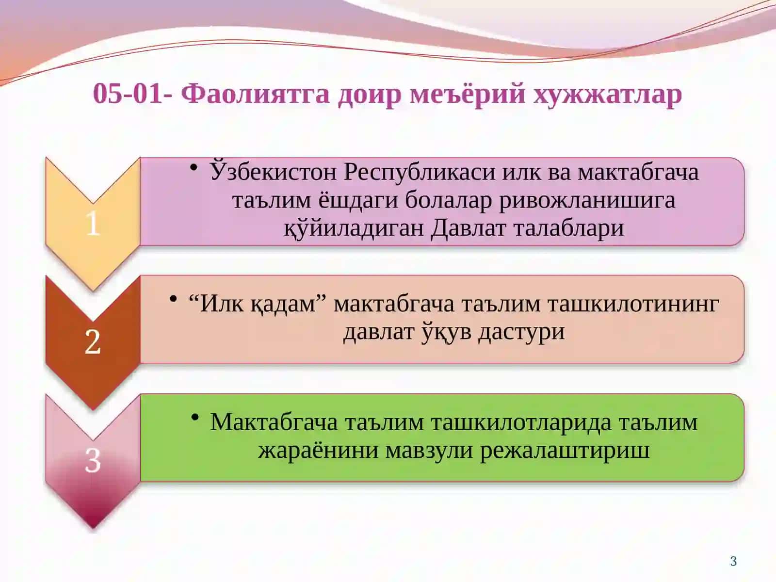 Мактабгача таълим ташкилоти тарбиячиси иш ҳужжатлари 3