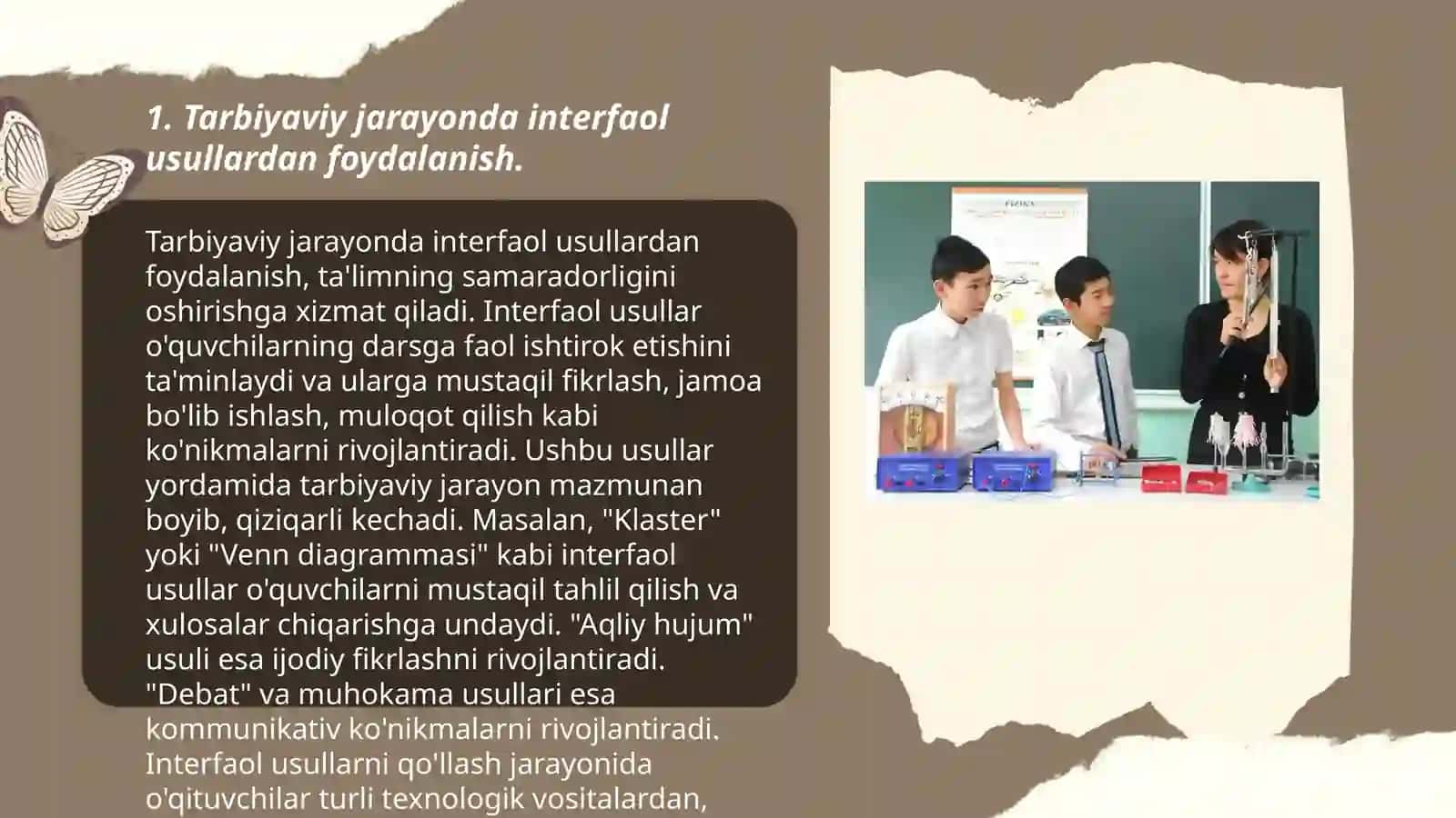 Tarbiya fanini o'qitishda yangi pedagogik texnologiyalarni qo'llash 3