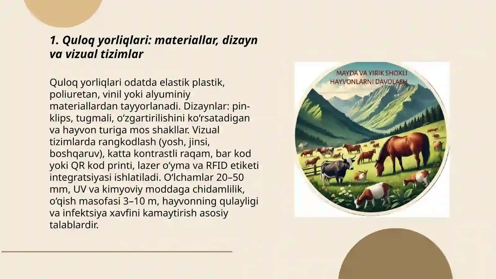Hayvonlarni belgilash va markalashning an’anaviy va zamonaviy usullari 3