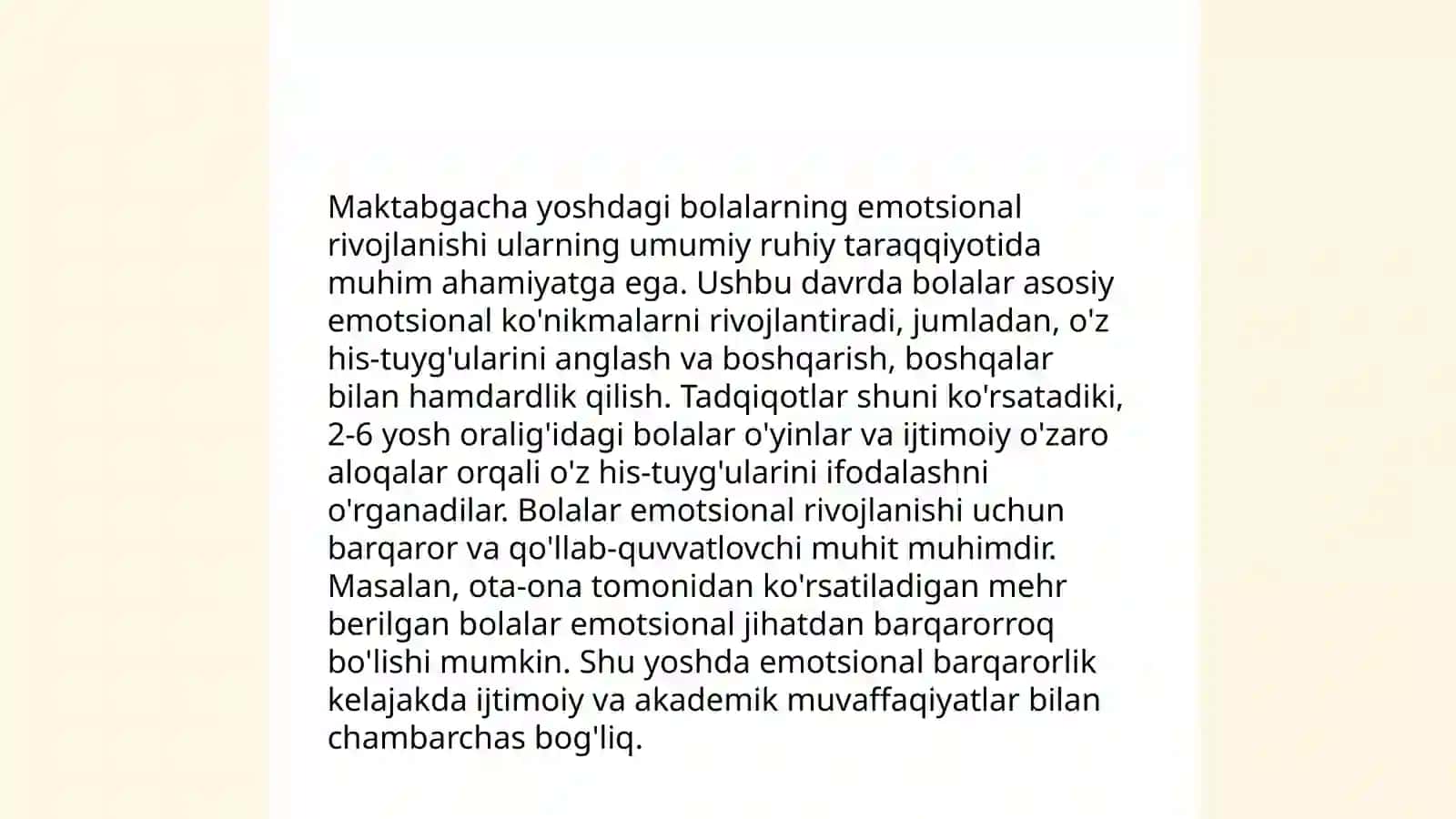 Maktabgacha yosh davrida psixik rivojlanish xususiyati 3
