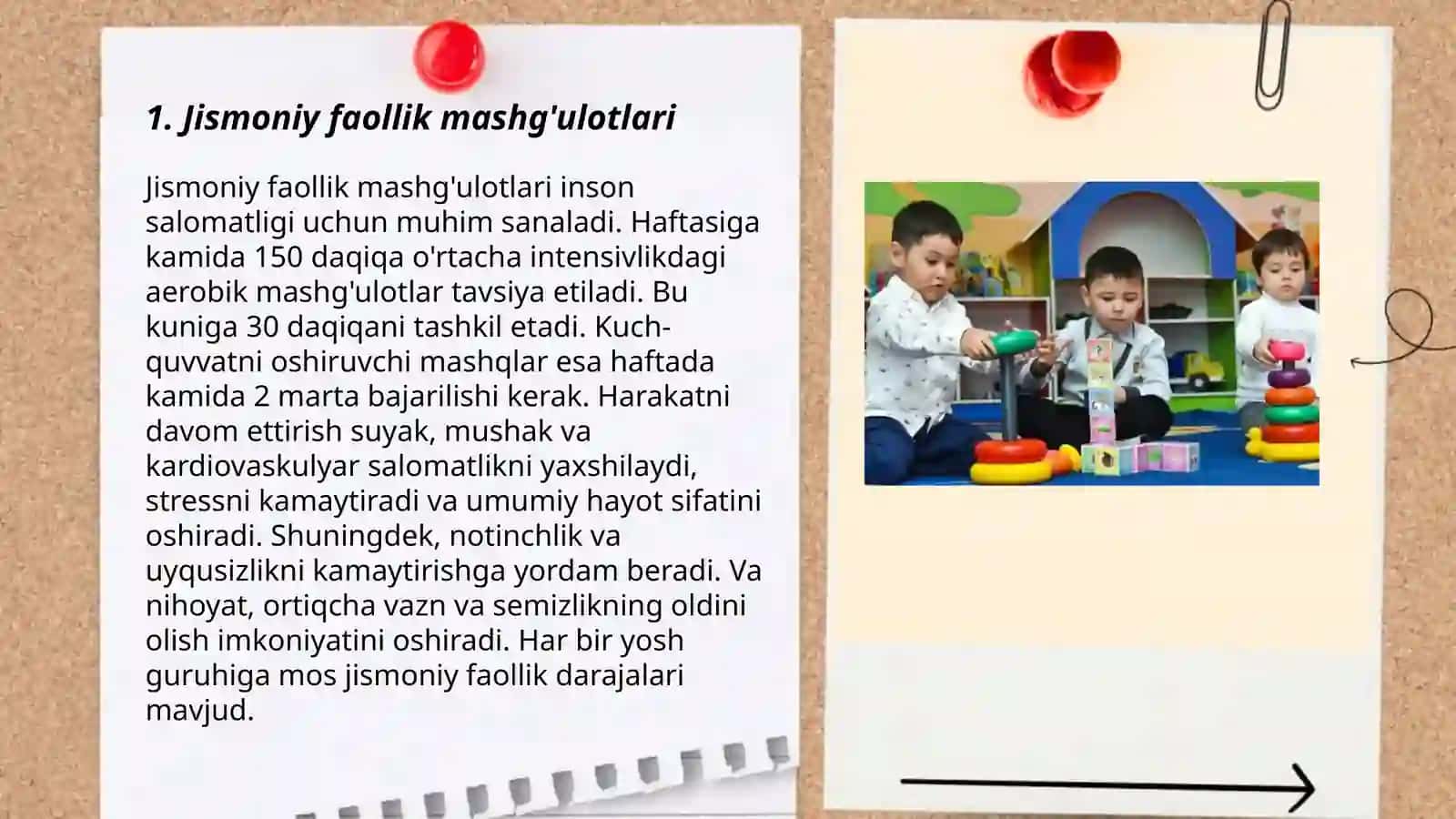 Jismoniy faollik mashg'ulotlari 3