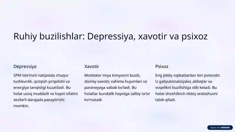 Sintetik psixoaktiv moddalarga qaramligi bor bemorlarni davolash va reabilitatsiyasi 3