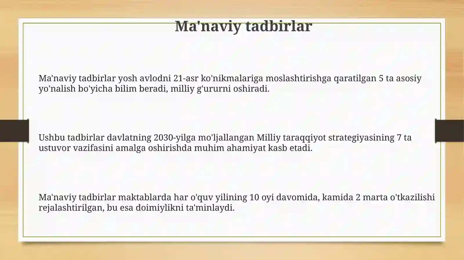Ma’naviy-ma’rifiy va tarbiyaviy tadbirlar 3