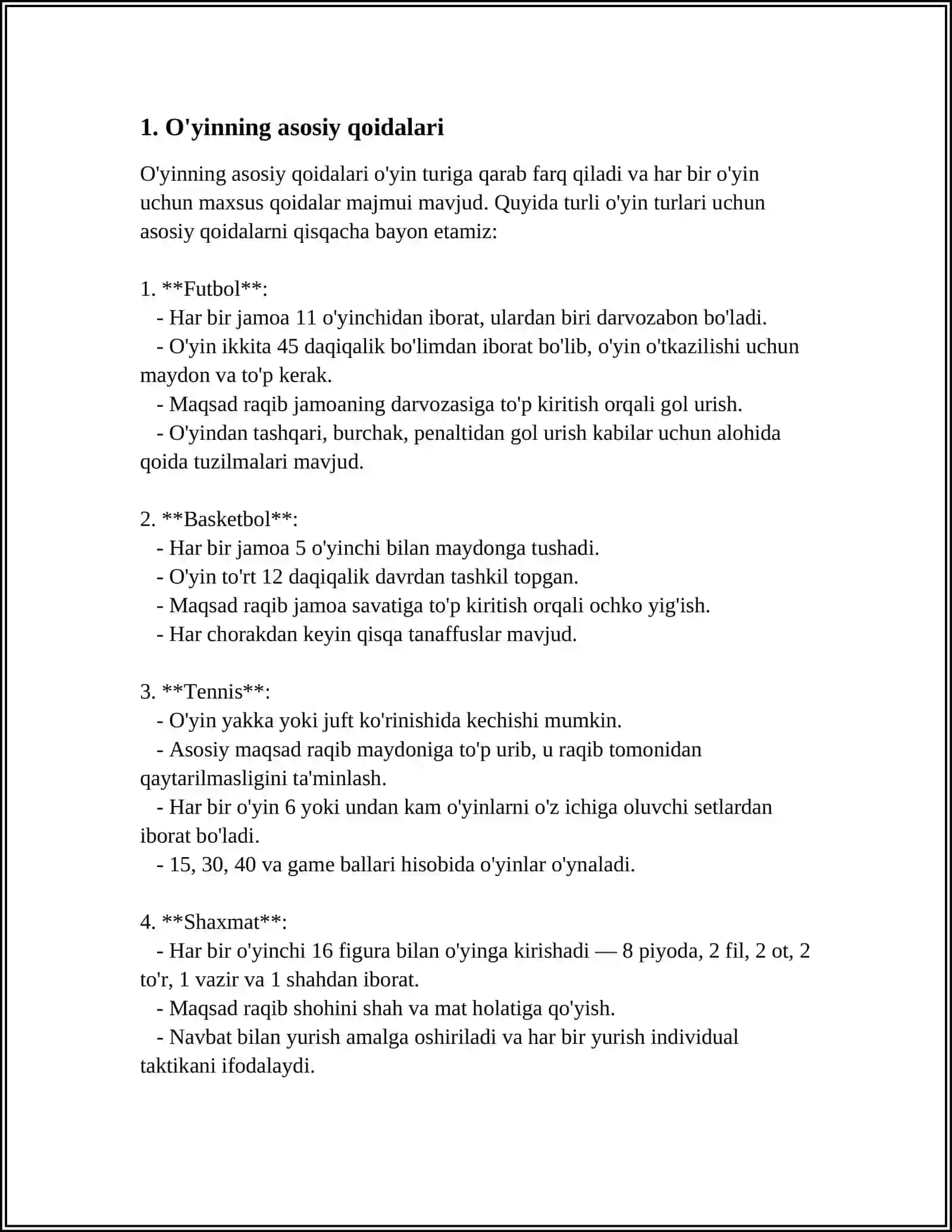 BASKETBOL SPORT O'YINI QOIDALARI 3