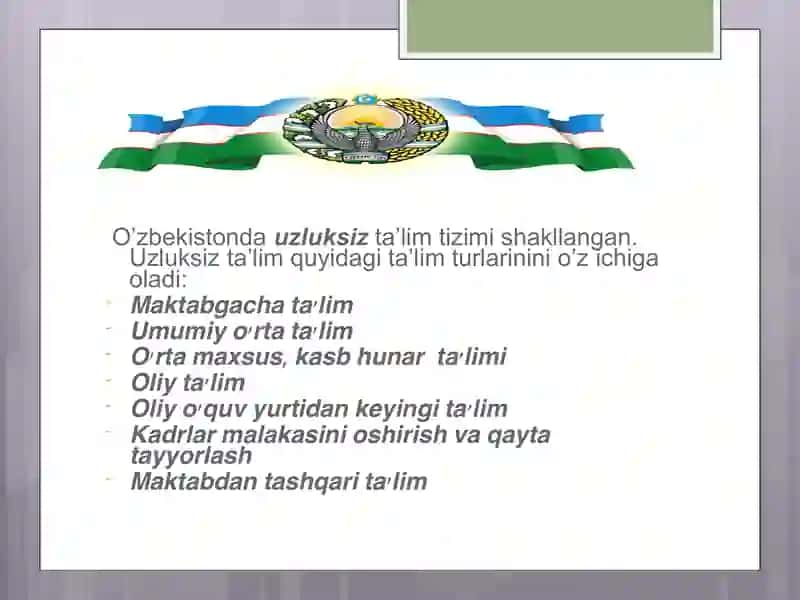 AQSH va O’zbekiston ta’lim tizimini qiyoslash 3
