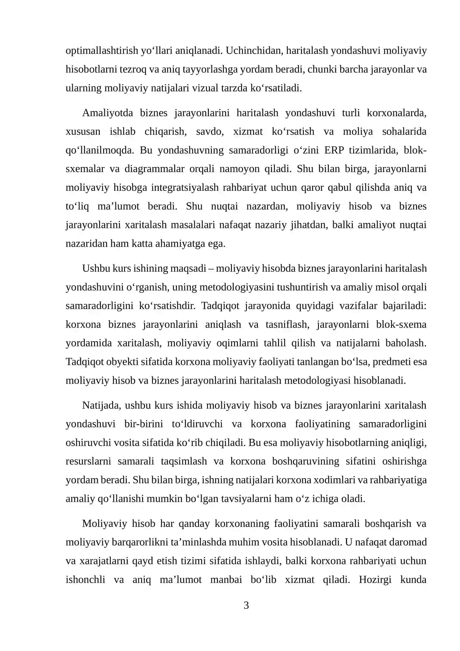 MOLIYAVIY HISOBDA BIZNES JARAYONLARINI HARITALASH YONDASHUVI 3