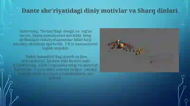 Dante ijodiga sharq badiiy falsafiy tafakkurning taʼsir 3