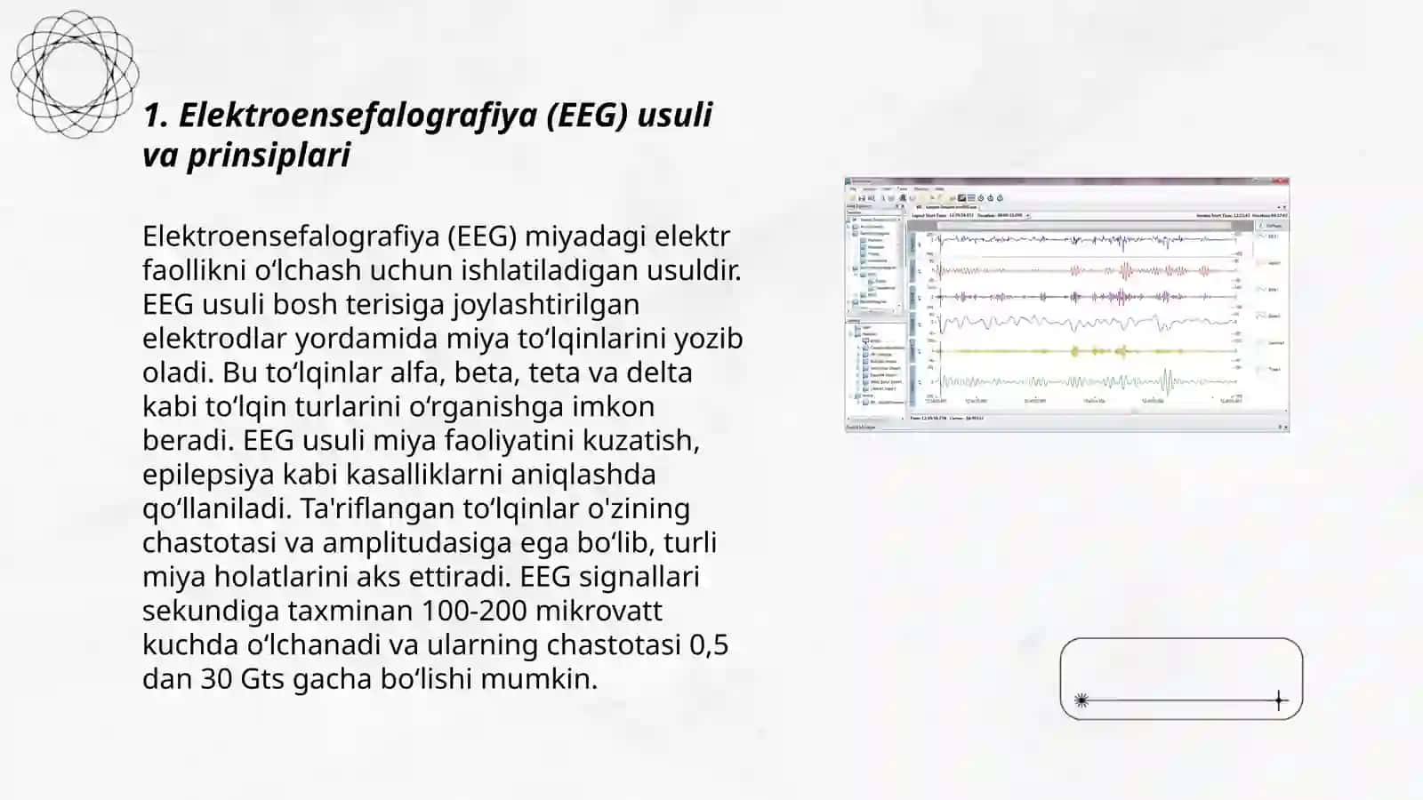 Elektroensefalografiya (EEG) va Elektromiyografiya (EMG) usullari 3