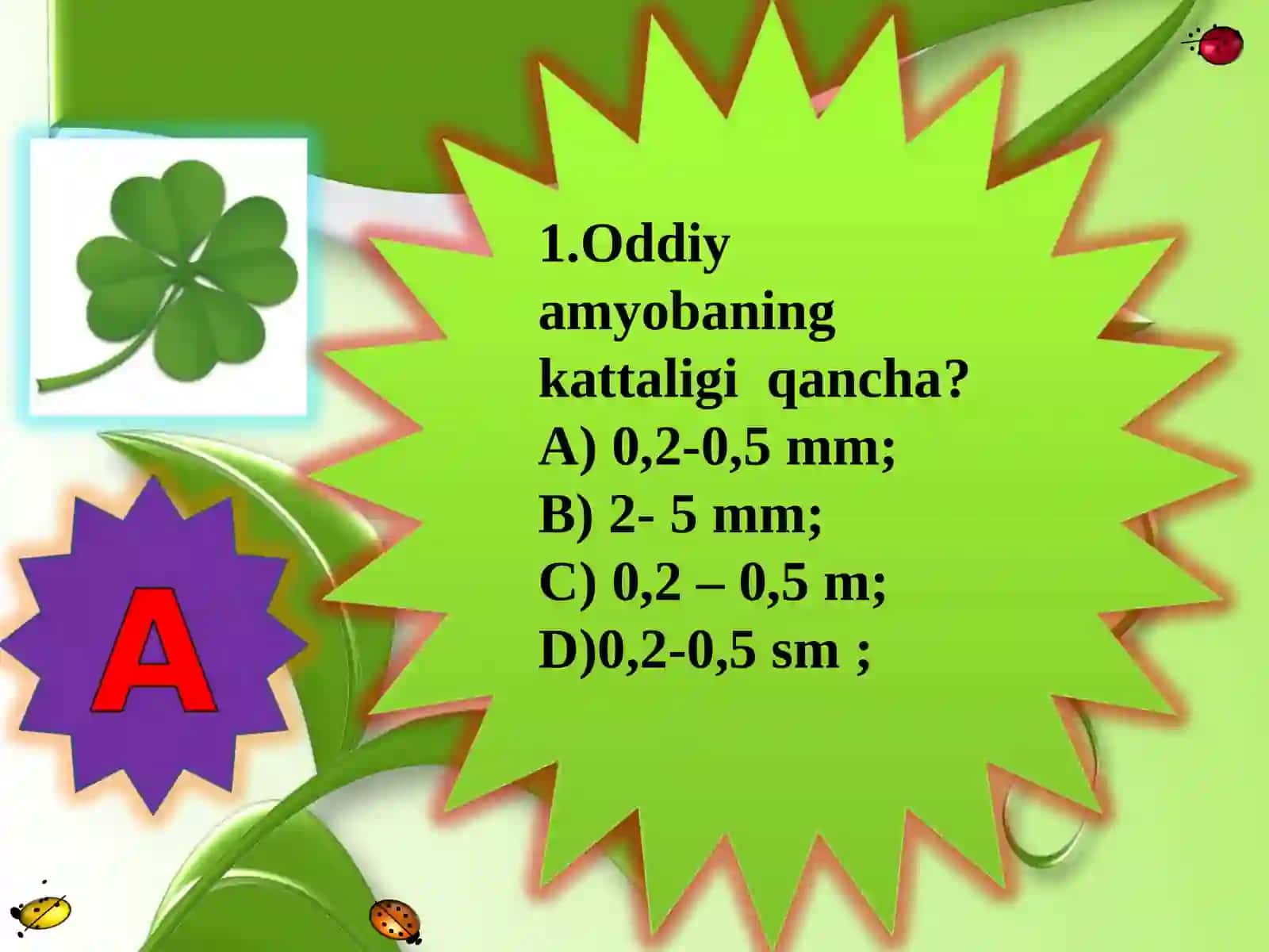 Soxta oyoqlilar mavzusini takrorlash va uy vazifasini so`rash 3