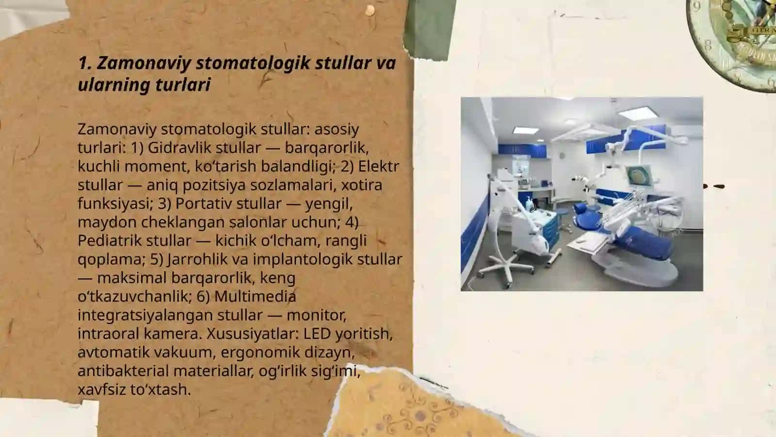 Zamonaviy stomatologik qurilmalar. Tansifi xususiyatlari 3