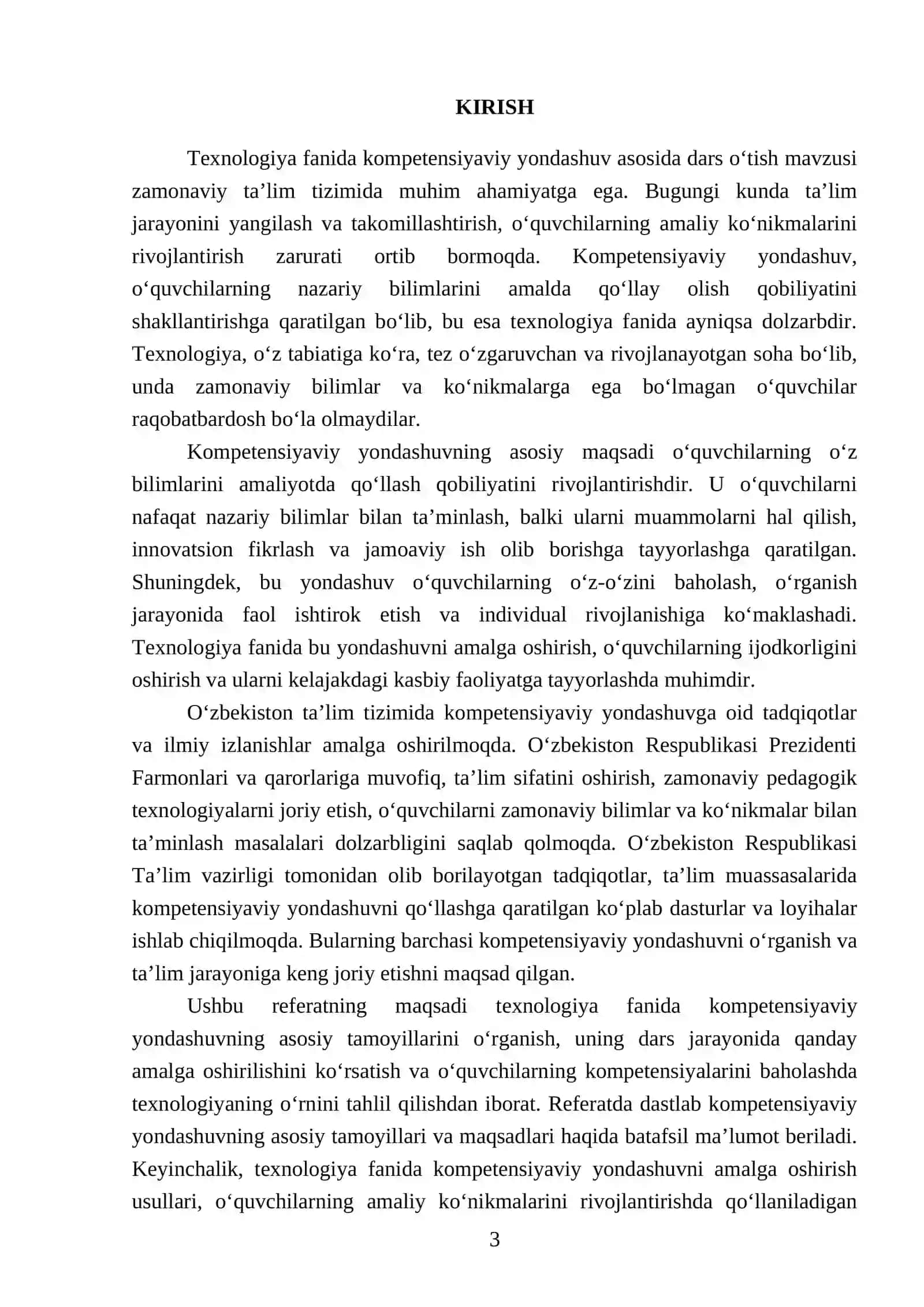 Texnologiya fanida kompetensiyaviy yondashuv asosida dars o‘tish 3