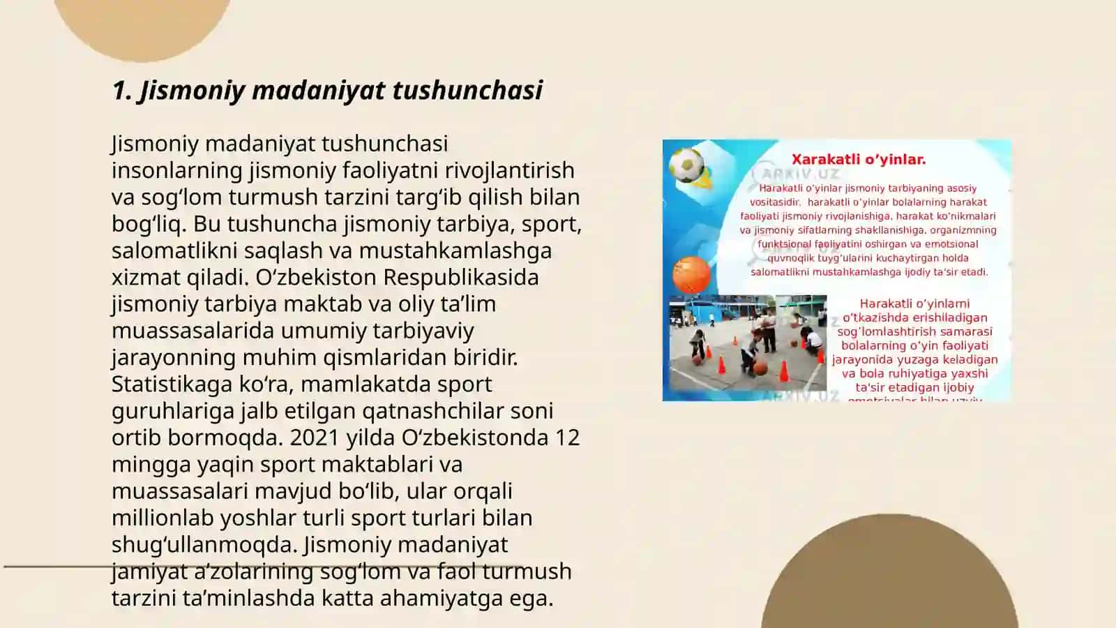 Jismoniy madaniyat tizimining tarkib topishi 3