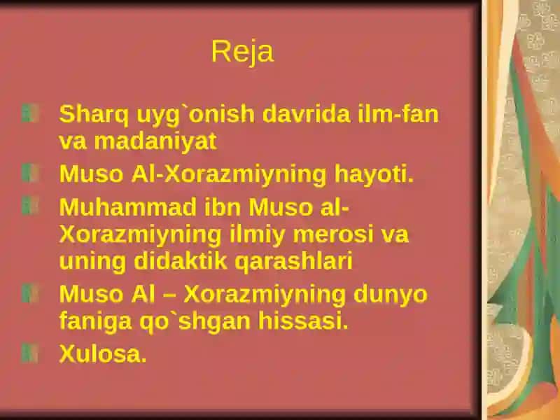 Al-Xorazmiyning didaktik qarashlari 3